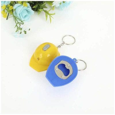 LED helmet bottle opener key chain lamp