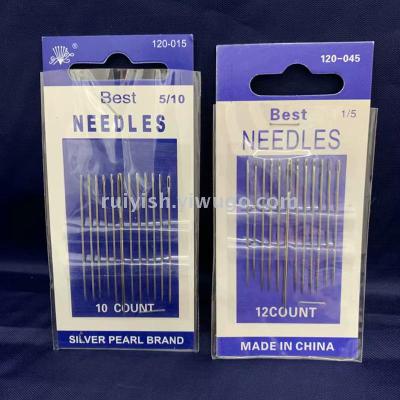 12 blue card needle paper card needle sewing bag hand sewing needle blind needle pin, good quality and good price