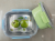 New PP stainless steel plastic lunch box student sealed lunch box point New box removable easy to clean the lunch box