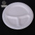 Disposable Bagasse 3 Grid round Plate and Dish Small Plate Sauce Tableware Degradable Environmental Protection Compartments Plate Wholesale