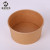 Disposable Kraft Paper Bowl Noodle Soup Thickened Bento Salad Box round Fast Food Box to-Go Box Customized Factory Wholesale