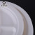 Disposable Bagasse 3 Grid round Plate and Dish Small Plate Sauce Tableware Degradable Environmental Protection Compartments Plate Wholesale