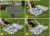 Aluminum table suit casual walking in the garden   table suit easy to carry
