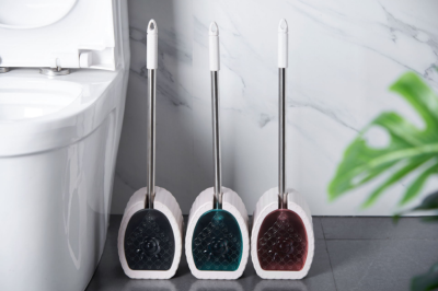 Toilet is brushed the do not have dead Angle to wash Toilet brush long handle to dead Angle soft wool hangs Toilet of the type of wall household cleanness suit