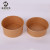 Disposable Kraft Paper Bowl Noodle Soup Thickened Bento Salad Box round Fast Food Box to-Go Box Customized Factory Wholesale