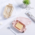 Plastic transparent with base candy soap box bathroom soap rack plate beautiful health creative INS style
