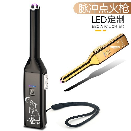 lighter personalized charging arc ignition gun advertising customized camping charcoal gas stove igniter wholesale