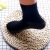 Spring and Summer Women's Velvet Cotton Base Steel Wire Stocking Breathable Non-Slip Massage Footbed Socks Female Add Cotton under Stockings' Sole Short Stockings