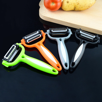 Three-in-one kitchen peeler creative gadget rotary peeler grater melon and fruit grater