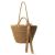 Fashion Leisure Lady Crossbody Hand-Carrying Dual-Use Straw Bag Bowknot Bag Vacation Travel