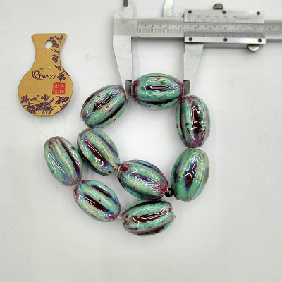 Ceramic beads diy hand-woven material jewelry necklace pendant tassel China knot accessories manufacturers wholesale