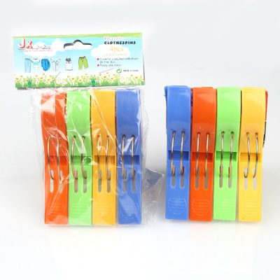 The Large size quilt air clothesholder strong windproof clip Large size clothespin clip clinker clothespin 4 mounting clips