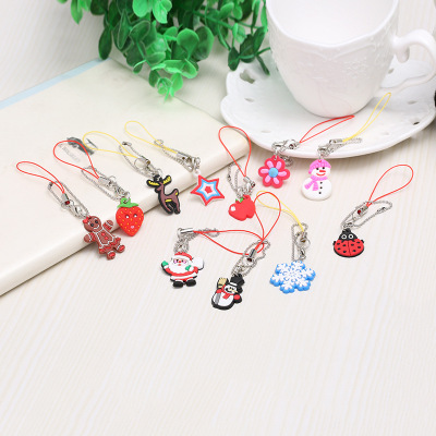 2018 New Cartoon Silicone Lanyard Polyester Color Key Lanyard Exquisite Cartoon Mobile Phone Jewelry Rope