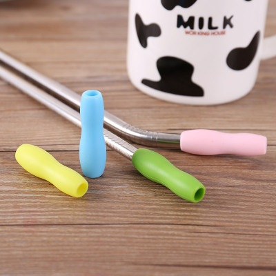 Sweno Straw Sweno Silicone Straw Connector Stainless Steel Silicone Straw Suction Head Color Straw Support Customization