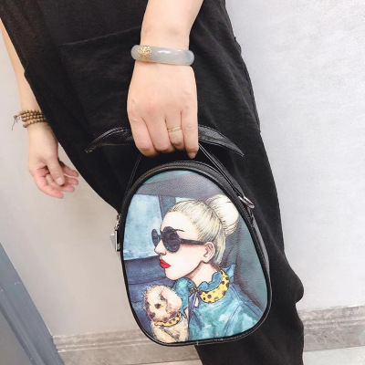 A cross-body bag with a multi-function handbag and creative women's bag