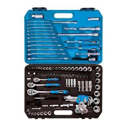 123-piece machine repair tool set