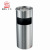 Hotel Lobby Supplies Hotel Trash Can round Stainless Steel Trash Can Ash Bucket Non-Magnetic Garbage Bin