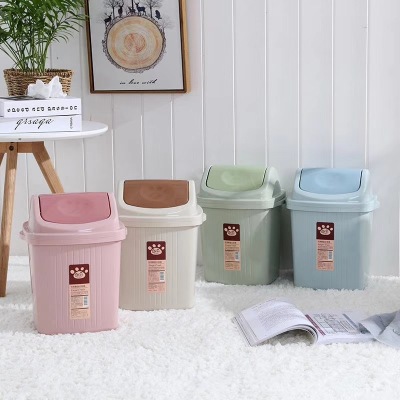 Creative trash can flap type household toilet with cover living room garbage basket kitchen with cover trash bin classification