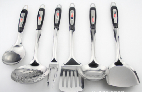 factory direct sales non-magnetic 1.2 li sha guang ladel anti-scald kitchenware cooking ladel two-piece set..