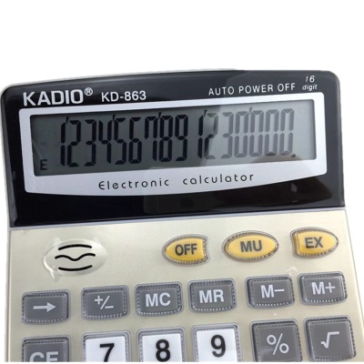 Manufacturers supply crystal key calculator kd-863 solar office type