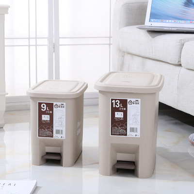 Large pedal dustbin kitchen living room thickened with cover foot step step creative with cover toilet garbage canister