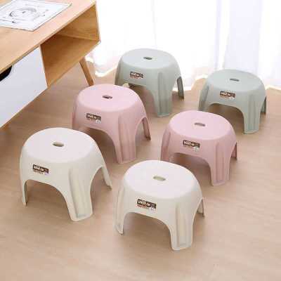 Manufacturers direct plastic stool thickened to children's non-slip bench high and low stool adult shoe household plain small stool