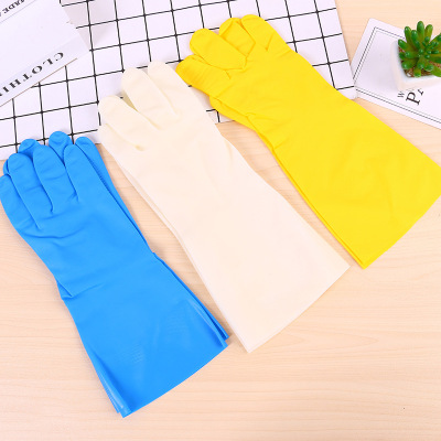 Food Grade Nitrile Dishwashing Silicone Gloves Women's Durable Rubber Waterproof Clothes Household Plastic Kitchen Household Household