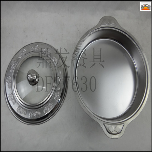 df27630 dingfa stainless steel kitchen hotel supplies tableware combination cover dining stove fish oven