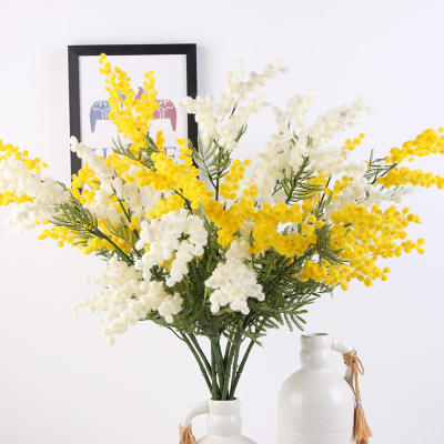 High - grade imitation flowers artificial flowers, plasric albizia flower, flower decoration wholesale