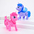 2019 ground booth hot style luminescent toy douyin the same electric leash unicorn children's toy luminescent band music