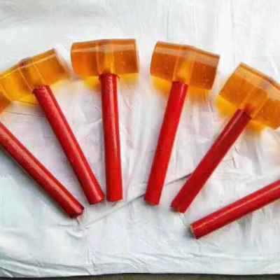 Rubber hammer for Floor tile Installation of leather HAMMER plastic handle Transparent hammer