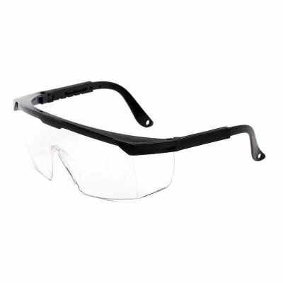 Telescopic leg Goggles for labor protection and black frame and white glasses