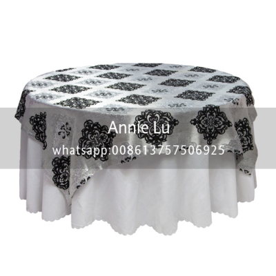 Hot Wholesale New Silver Black Bright Leather Tablecloth Chair Cover Fabric Wedding Background Prop Decoration