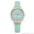 Aliexpress hot style fashion simple three-dimensional leaf pattern set diamond fine watch strap casual ladies watch
