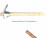 Adz wooden handle Garden hoe with plastic handle small square hoe Agricultural Tool