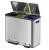 EKO garbage sorting step on open lid garbage can kitchen living room household dry and wet garbage can 12L+12L