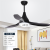 Nordic electric fan chandelier simple modern family living room dining room children with fan lamp bedroom LED ceiling