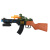 Electric plastic sound-light music toy gun simulation camouflage submachine gun with vibration toy gun