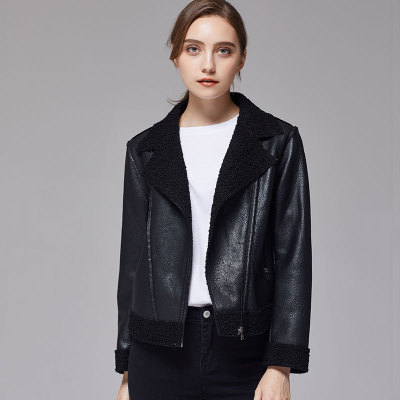 2019 new leather women's Korean version PU women's leather jacket short slim biker women's wear jacket