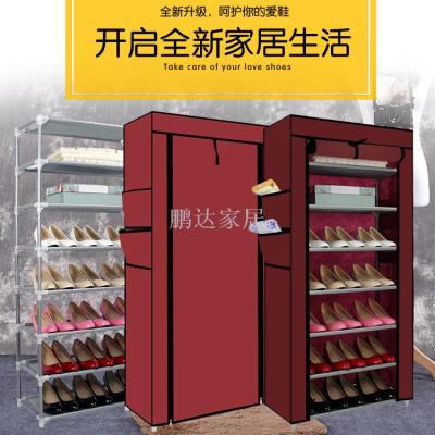 Factory direct sales spray pipe 8-7 - box shoe cabinets organize non-woven simple shoe cabinets dustproof and moisture