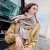Autumn and Winter New Double-Sided Artificial Cashmere Scarf Women's Warm Shawl Student Scarf Women's Winter Neck Warmer Dual-Use
