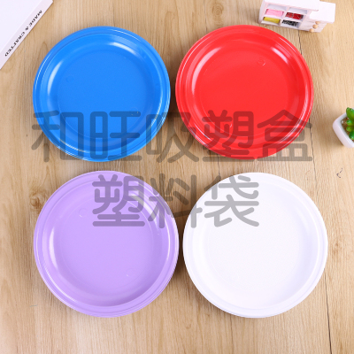Manufacturers spot direct sales of disposable round BBQ bowl color round plastic dishes custom wholesale