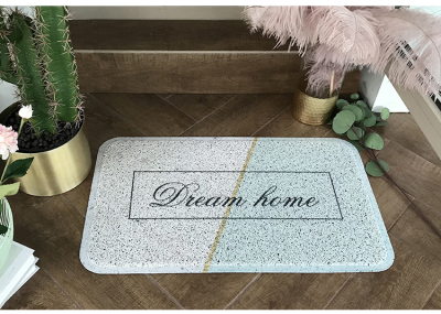 Nordic Ins Door Mat Door Mat Entrance English Letters Dust Collection Wire Ring Entry Door Tread Earth Removing Foot Mat