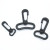 Spot Supply 1.5cm Turn Hook Bag Accessory Hook Pom Material Universal Swivel Hook Hooks Pet Buckle Swivel Hook