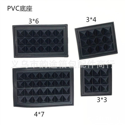 Supply Luggage Accessories Base Computer Bag Bottom Pad Plastic Bottom Plate PVC Non-Slip Soft Rubber Nail 4*7 Base Nail
