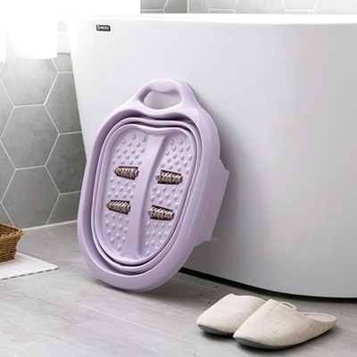 New roller folding foot bath portable foot bath tub family travel jumbo foot bath