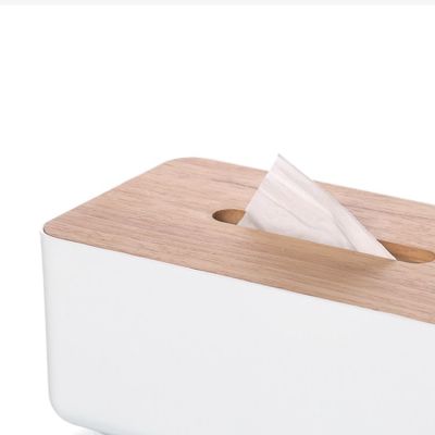 T02-6045 Simple Bamboo Wooden Tissue Box Creative European-Style Craft Solid Wood Tissue Drawer