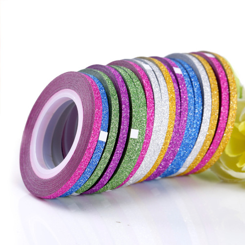 lilyangel1-3 nail stickers metallic yarn matte painting with glue line 6 colors yiwu factory wholesale