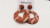 Manufacturers direct new pu cloth button earrings semi-finished products