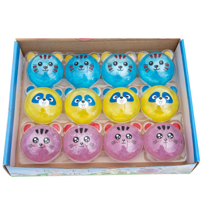 Creative cute cat head animal crystal mud children's manual DIY puzzle toys can be sold directly to slaim manufacturers